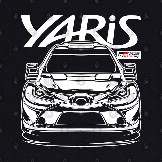 WRC Toyota Yaris Gazoo Racing (White Print) by idrdesign